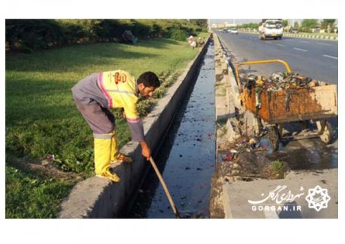 لایروبی وپاكسازي کانال هدايت آبهاي سطحي واقع در بزرگراه شهيد كلانتري (کمربندی)