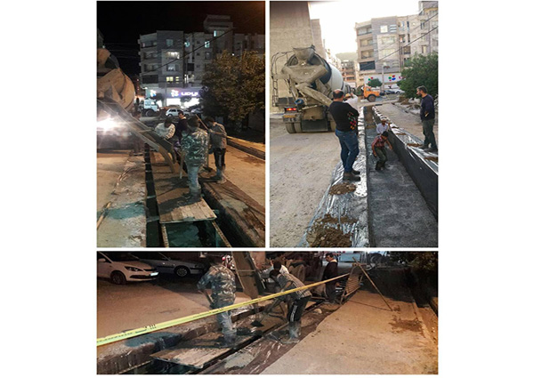 اجراى پروژه احداث كانال در خيابان ٣٤ بلوار شهيد صياد شيرازى