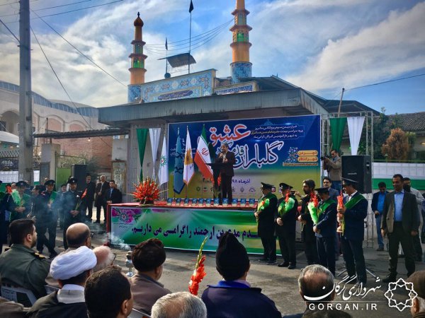 گلباران قدمگاه عشق در سالروز ورود امام حسن عسگری(ع) به گرگان