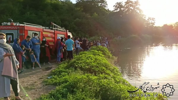 آب بندان توشن و جعفرآباد قربانی گرفت؛اعزام غواصان آتش نشانی گرگان به محل حادثه