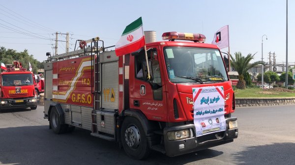 مانور اطفاء حریق و امداد و نجات آتشنشانی