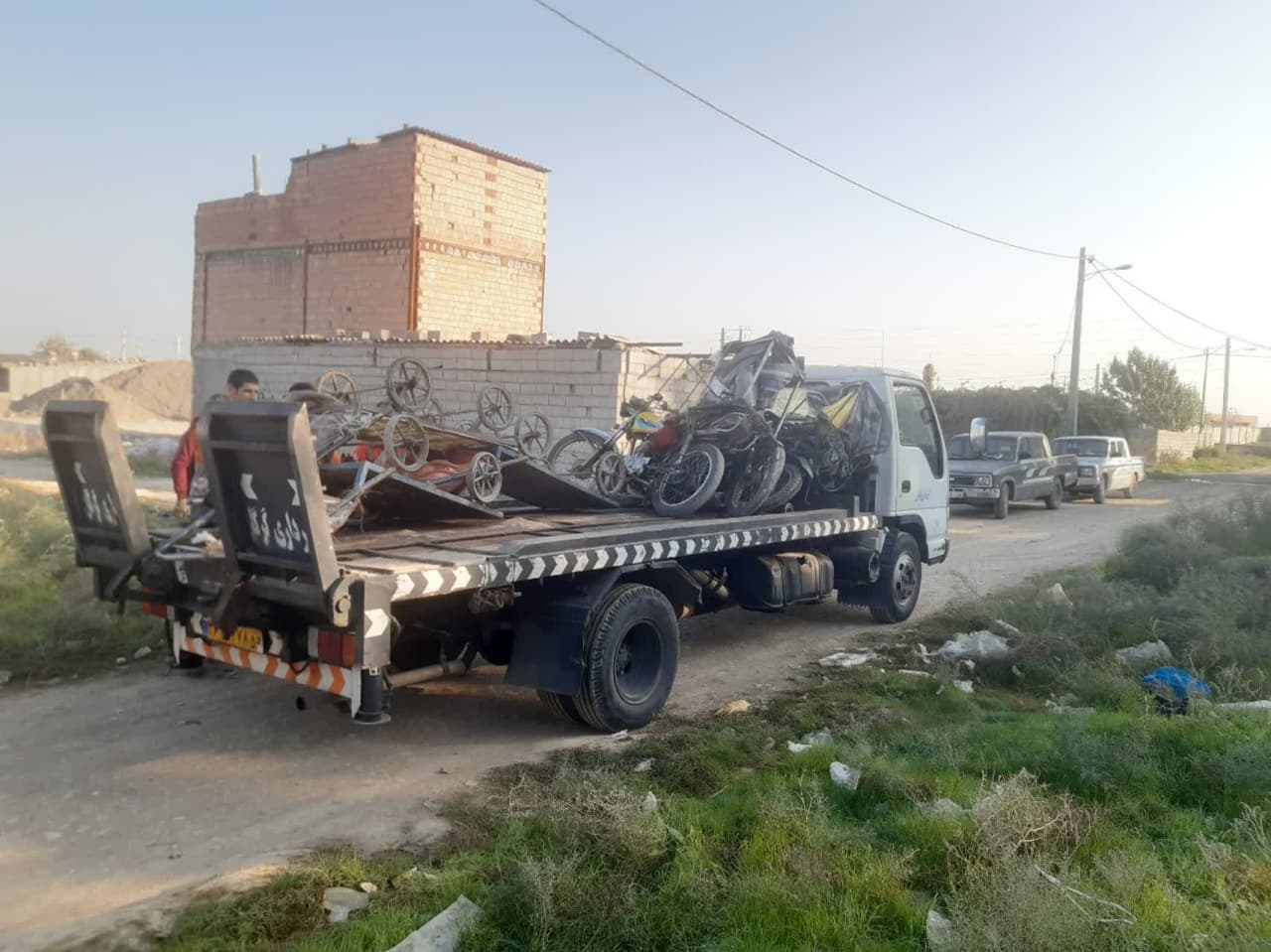 جمع آوری 87 دستگاه موتورسیکلت و گاری ضایعاتی در سطح شهر گرگان