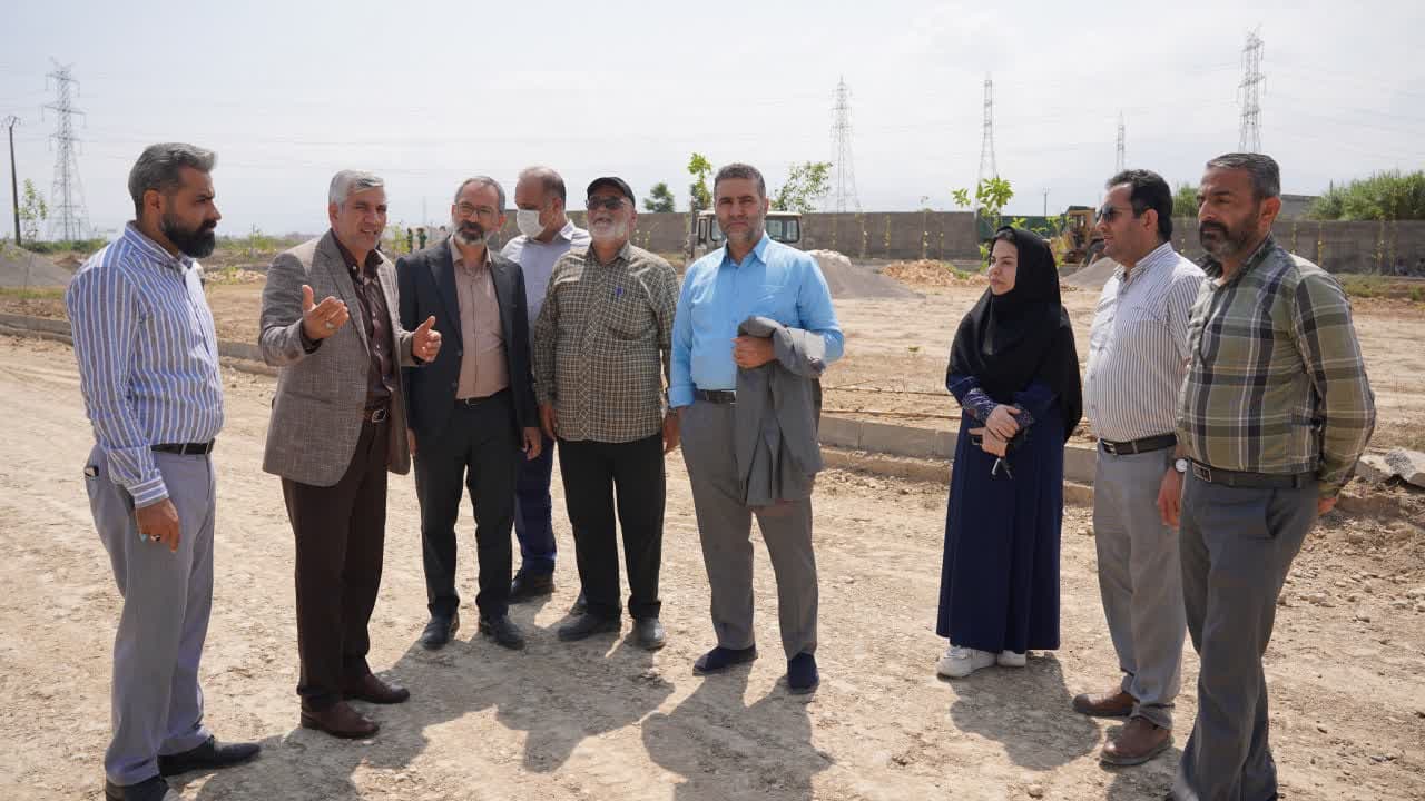 بازدید میدانی اعضای شورای شهر و مدیران شهری از آخرین وضعیت آرامستان جدید گرگان