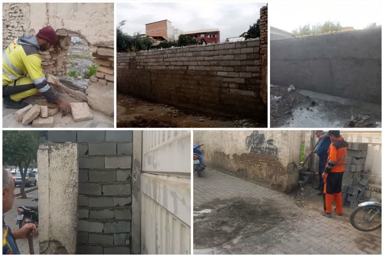 دیوارکشی ۹ زمین خالی و ملک رها شده در سط...
