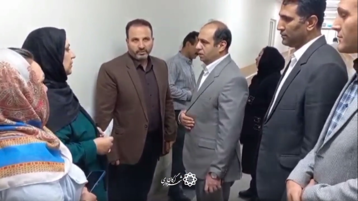 سرپرست شهرداری گرگان در محل بستری جانباز...