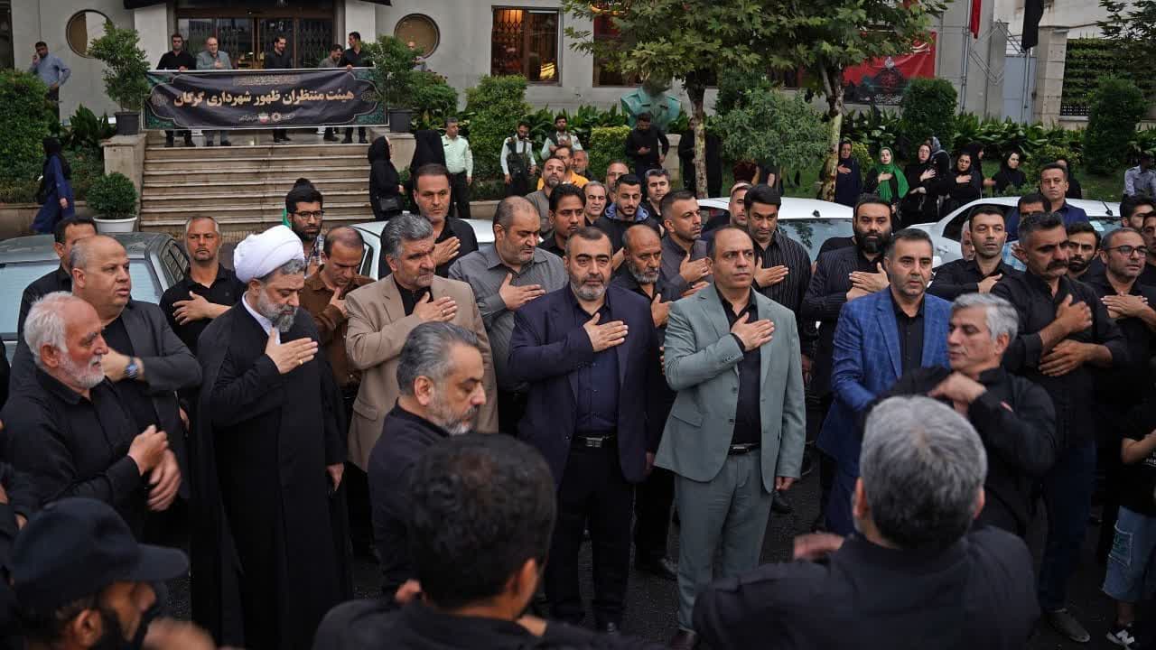 گزارش تصویری (بخش دوم): مراسم دسته‌روی و عزاداری متمرکز حضرت اباعبدالله الحسین(ع) به همت هیئت مذهبی منتظران ظهور شهرداری گرگان