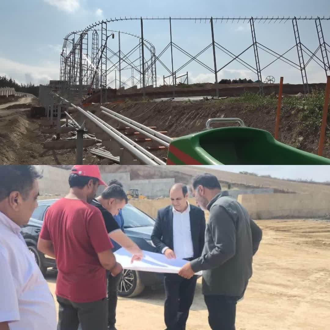 بررسی شهردار گرگان از روند پیشرفت سورتمه ریلی در دهکده گردشگری هزارپیچ