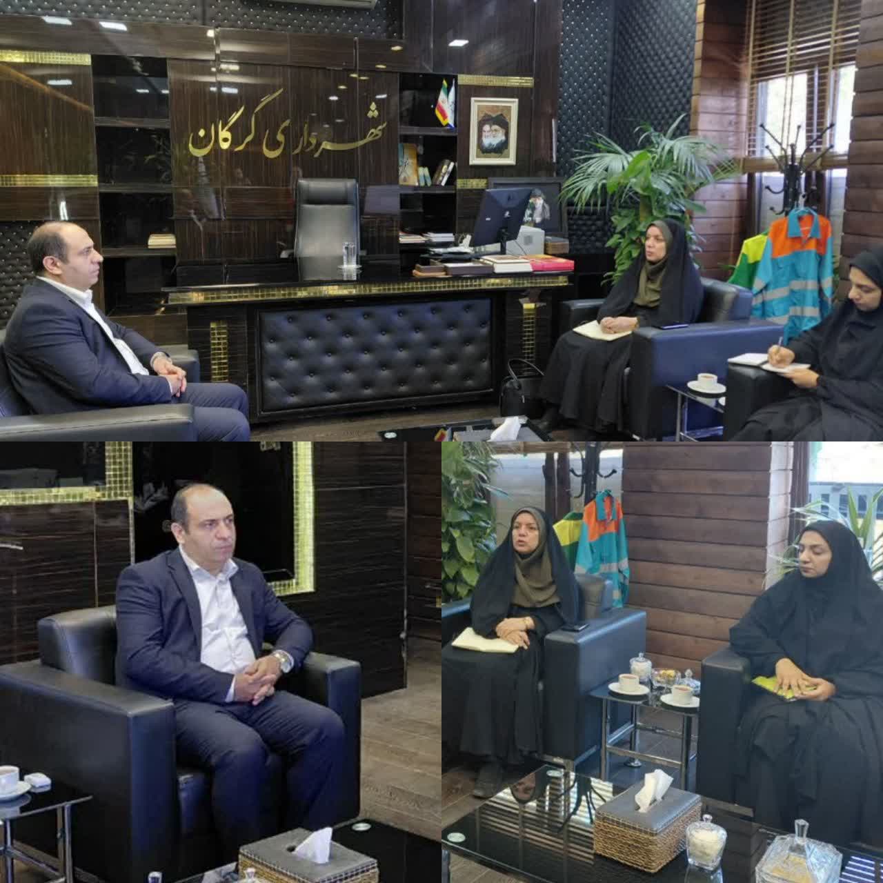 دیدار شهردار گرگان با مدیرکل کانون پرورش...