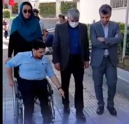 بازدید نمایندگان میز تخصصی معلولین از اجرای مناسب‌سازی پیاده‌راه معبر تاریخی میدان شهرداری گرگان