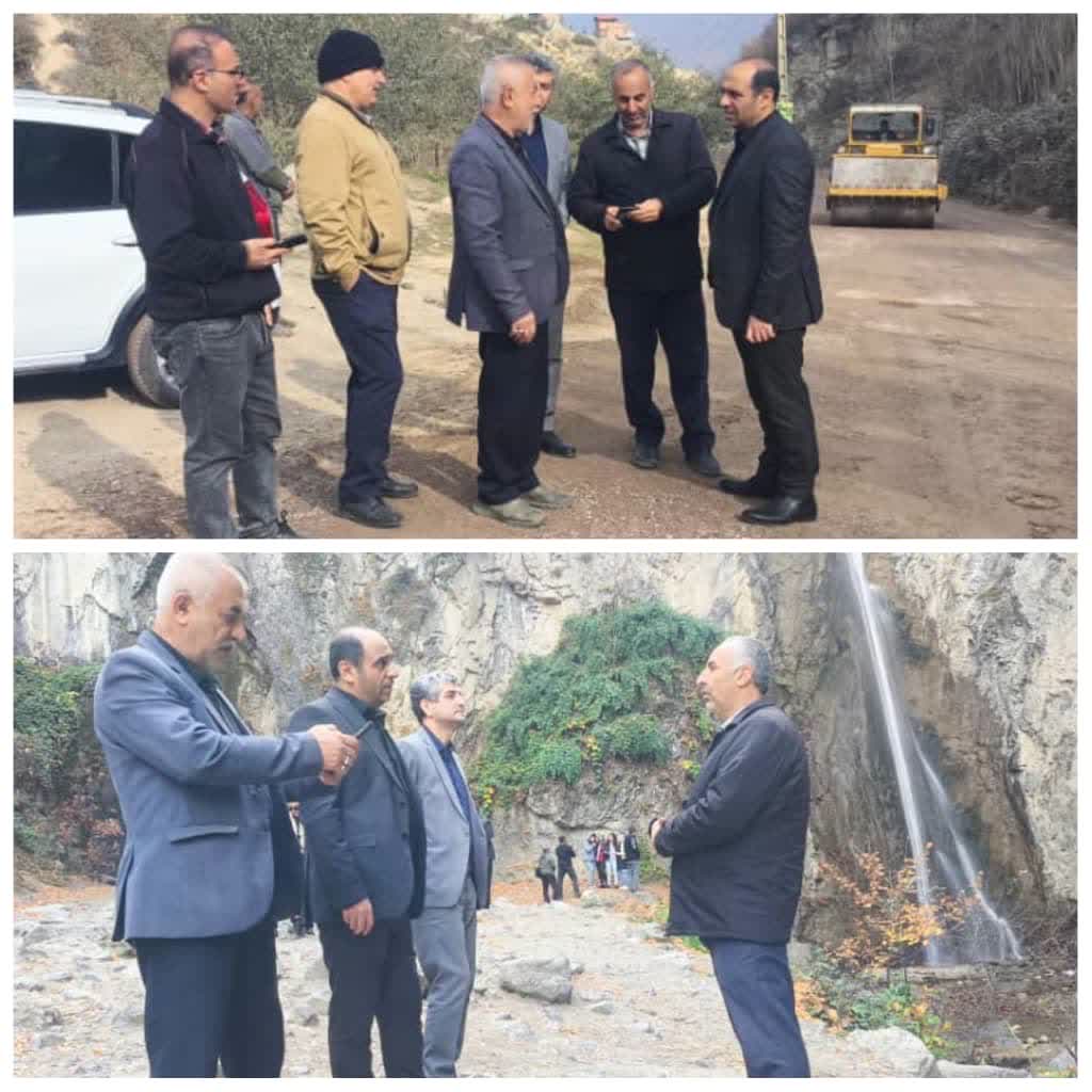 بازدید شهردار گرگان از روند بازسازی و مرمت جاده آبشار زیارت