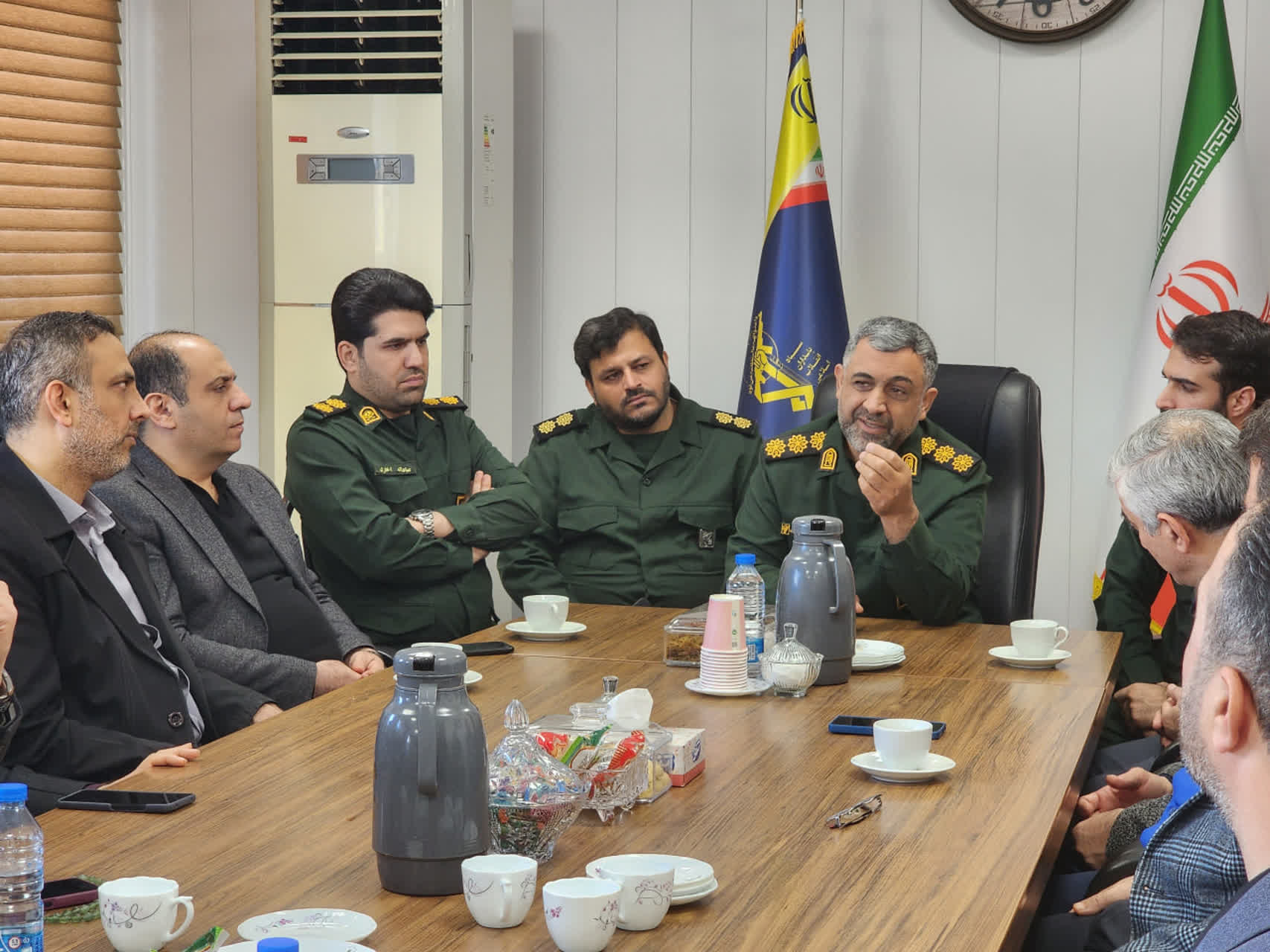دیدار شهردار گرگان با فرمانده سپاه شهرستان به مناسبت روز پاسدار