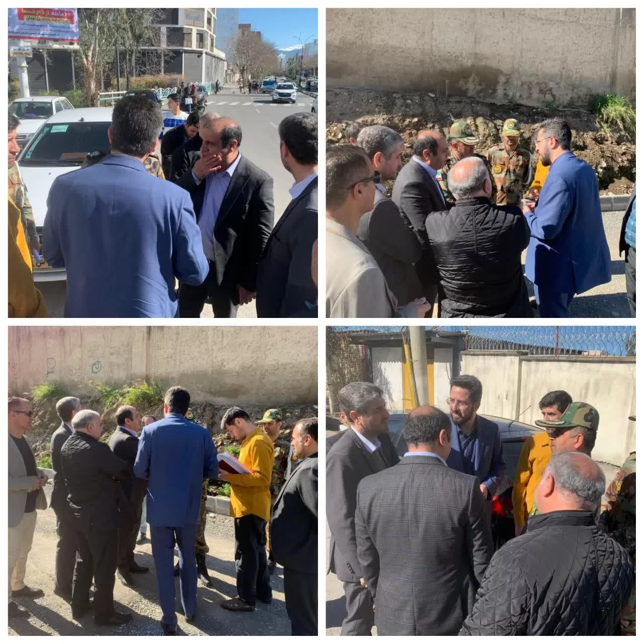 بازدید دادستان و شهردار مرکز استان از عملیات بازگشایی معبر ضلع شرقی ارتش