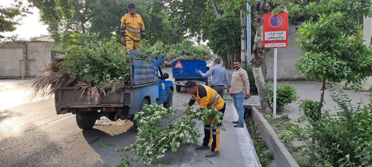 عملیات پاکسازی و ایمن سازی شهر گرگان پس ...