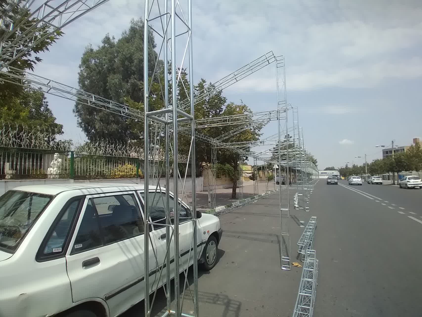 گزارش تصویری: آماده‌سازی خیابان اربعین برای برپایی موکب‌های دلدادگان حسینی - 8