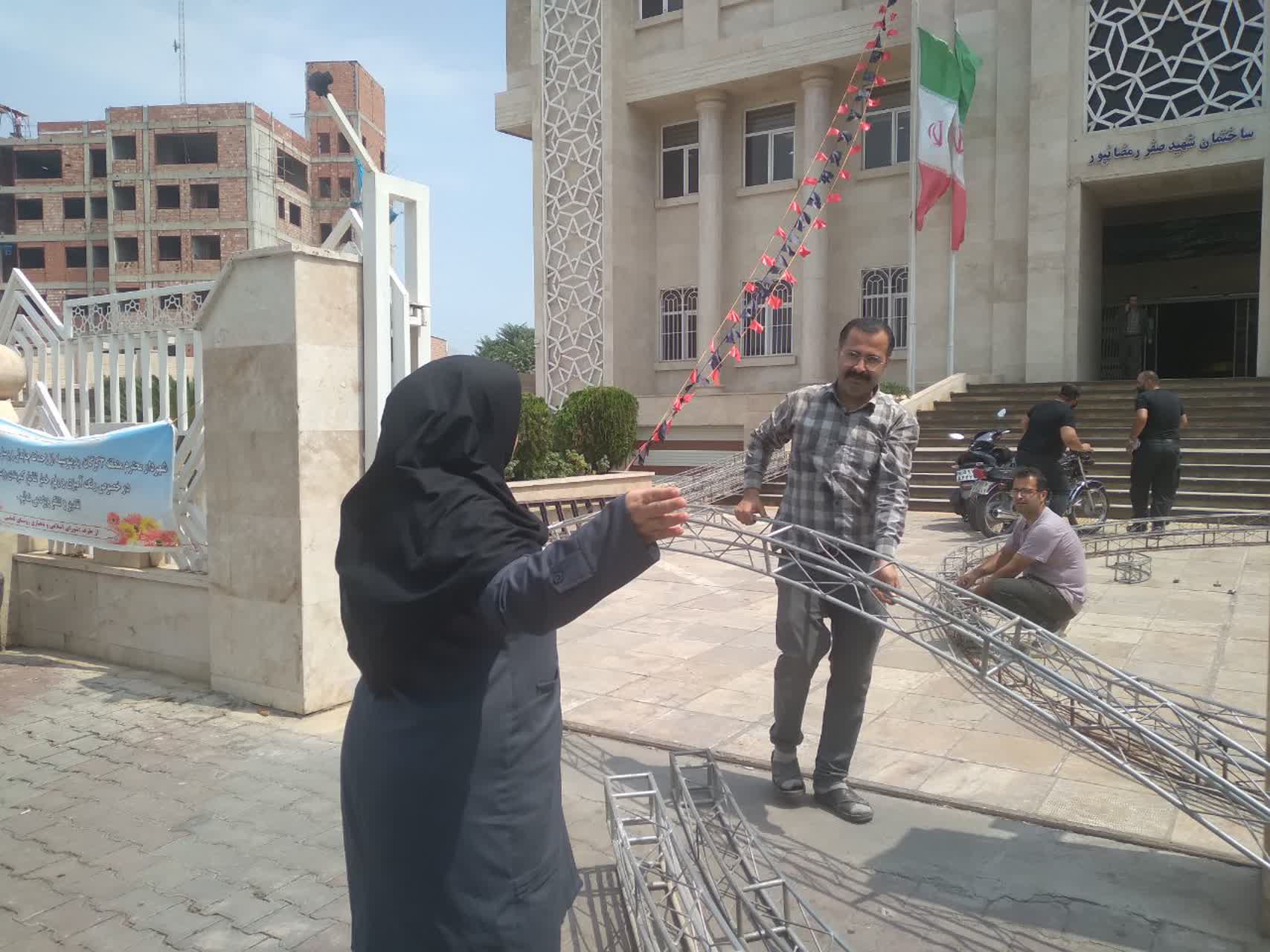 گزارش تصویری: آماده‌سازی خیابان اربعین برای برپایی موکب‌های دلدادگان حسینی - 10