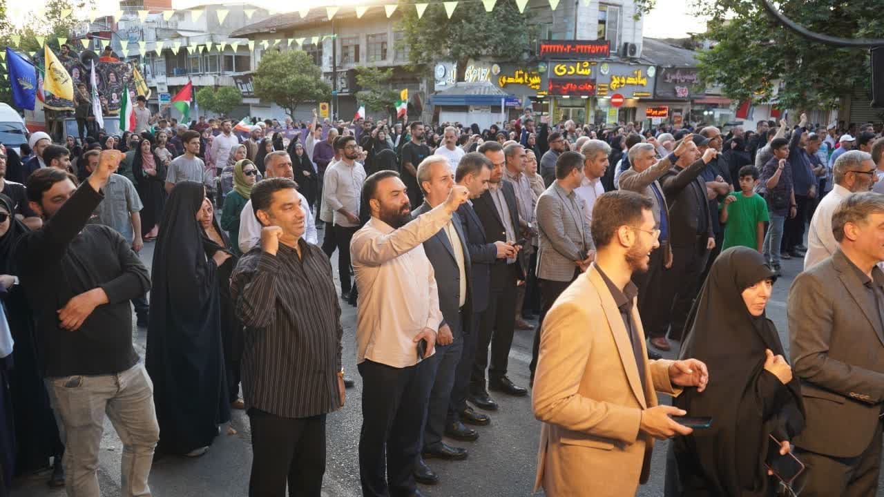 کارکنان شهرداری گرگان همپای مردم در اجتماع ضدصهیونی عید غدیر - 4
