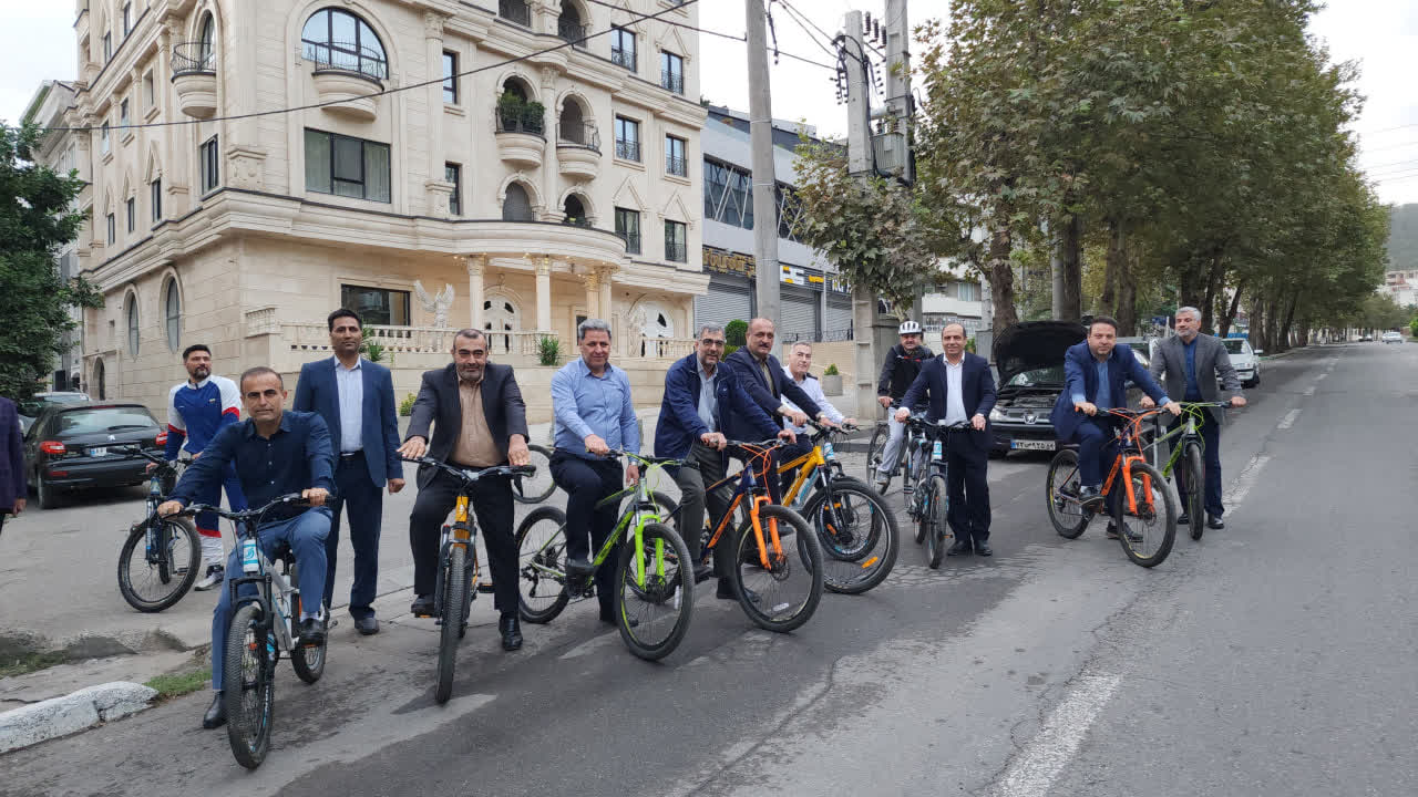 مدیران شهرداری گرگان با دوچرخه به محل کار خود آمدند - 4