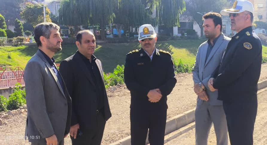 بازدید شهردار گرگان و روسای پلیس راهور ا...