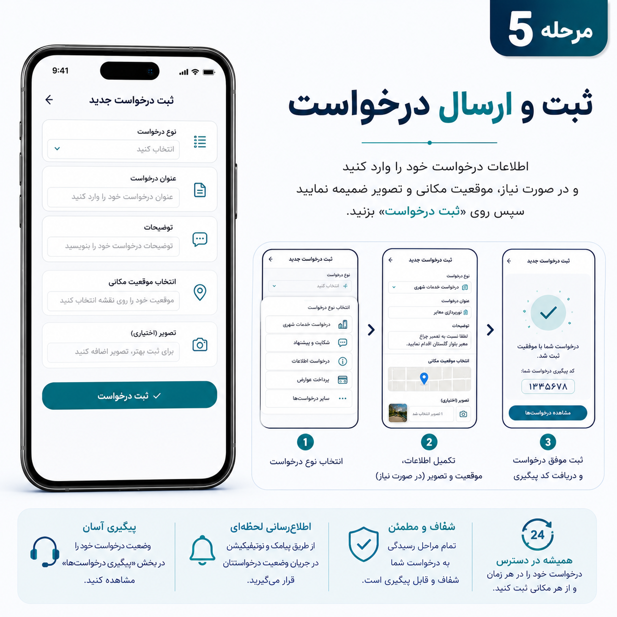 راهنمای کامل استفاده از سامانه &laquo;گرگان من&raquo; برای دسترسی سریع به خدمات شهری - 6