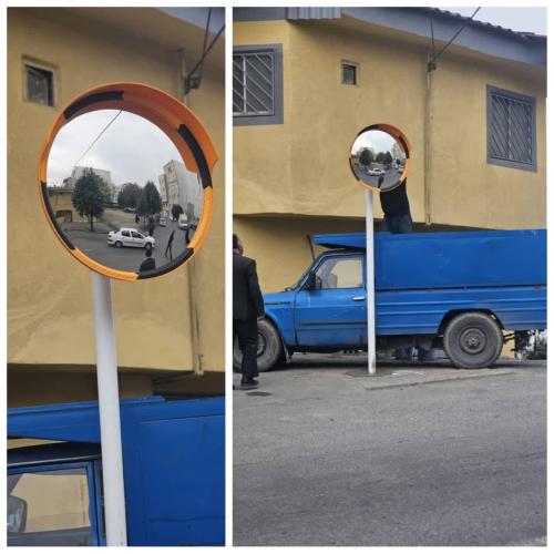 اقدام تازه شهرداری گرگان برای مدیریت ترافیک/ آینه‌های محدب در شهر نصب می‌شود