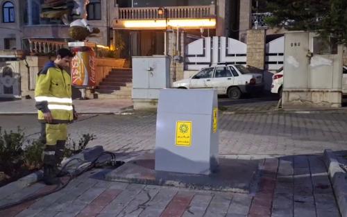 نصب دومین مخزن زباله مکانیزه زیرزمینی در شهر گرگان