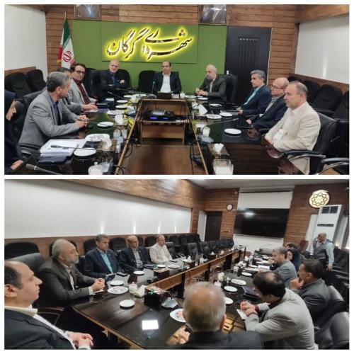 نشست مشترک مدیران بانک ملی و مخابرات با شهردار گرگان